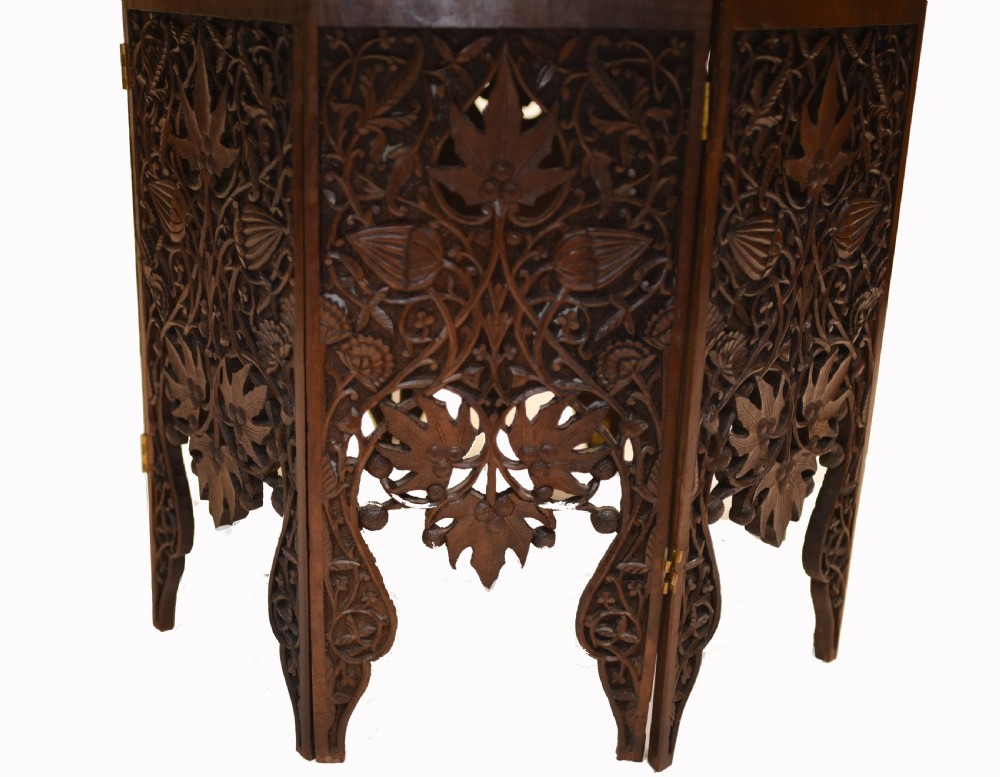 Goanese Side Table - Antique Carved Portugese Goan Furniture View X