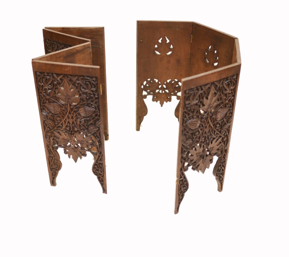 Goanese Side Table - Antique Carved Portugese Goan Furniture View XII