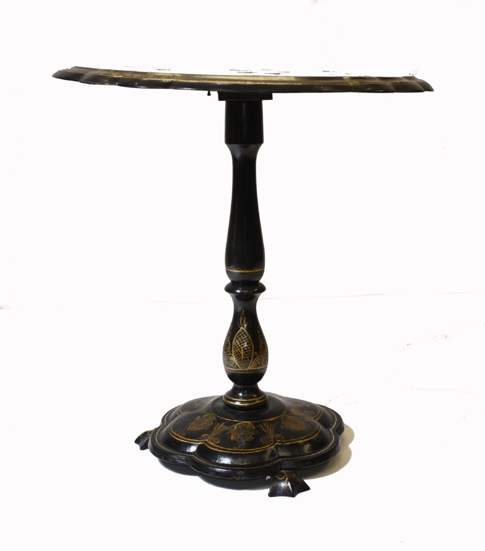 Victorian Lacquer Side Table Mother of Pearl Inlay Jennings and Betteridge View VII