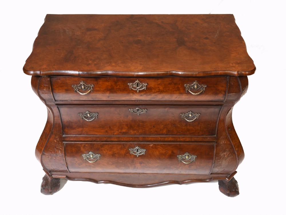 Dutch Bombe Commode Antique Chest of Drawers 1920 View III
