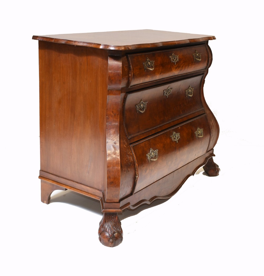 Dutch Bombe Commode Antique Chest of Drawers 1920 View V