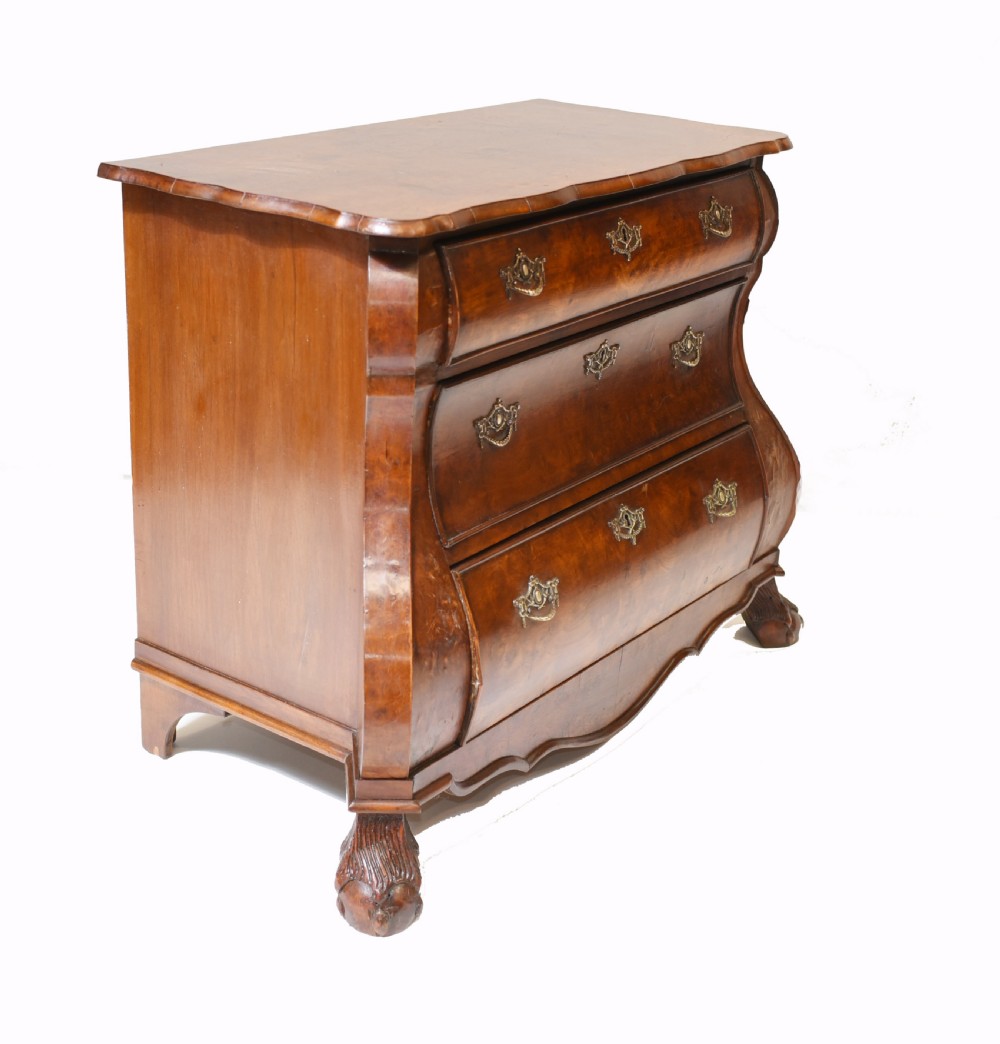 Dutch Bombe Commode Antique Chest of Drawers 1920 View VI