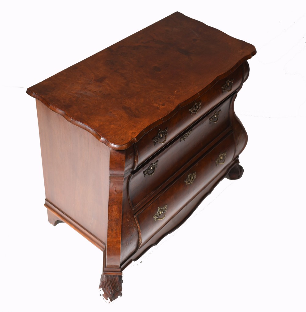 Dutch Bombe Commode Antique Chest of Drawers 1920 View IX