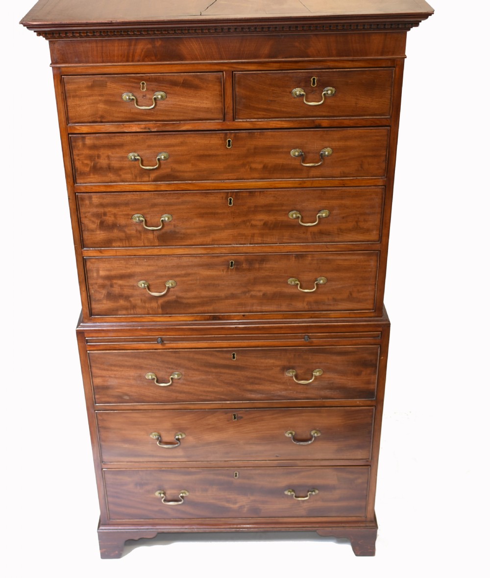 Georgian Chest on Chest Mahogany Antique 1820 View II