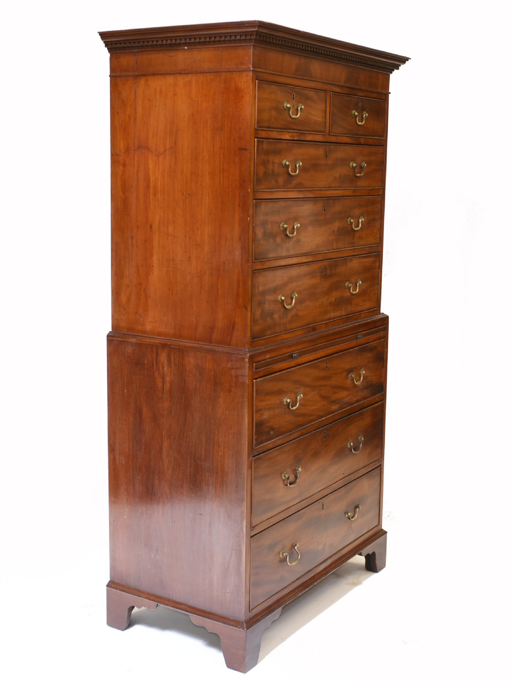 Georgian Chest on Chest Mahogany Antique 1820 View VIII