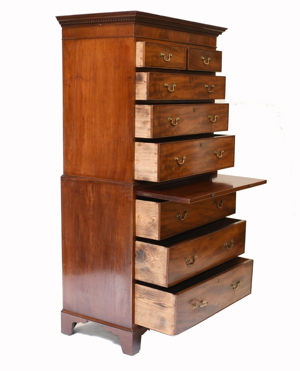 Georgian Chest on Chest Mahogany Antique 1820 View X