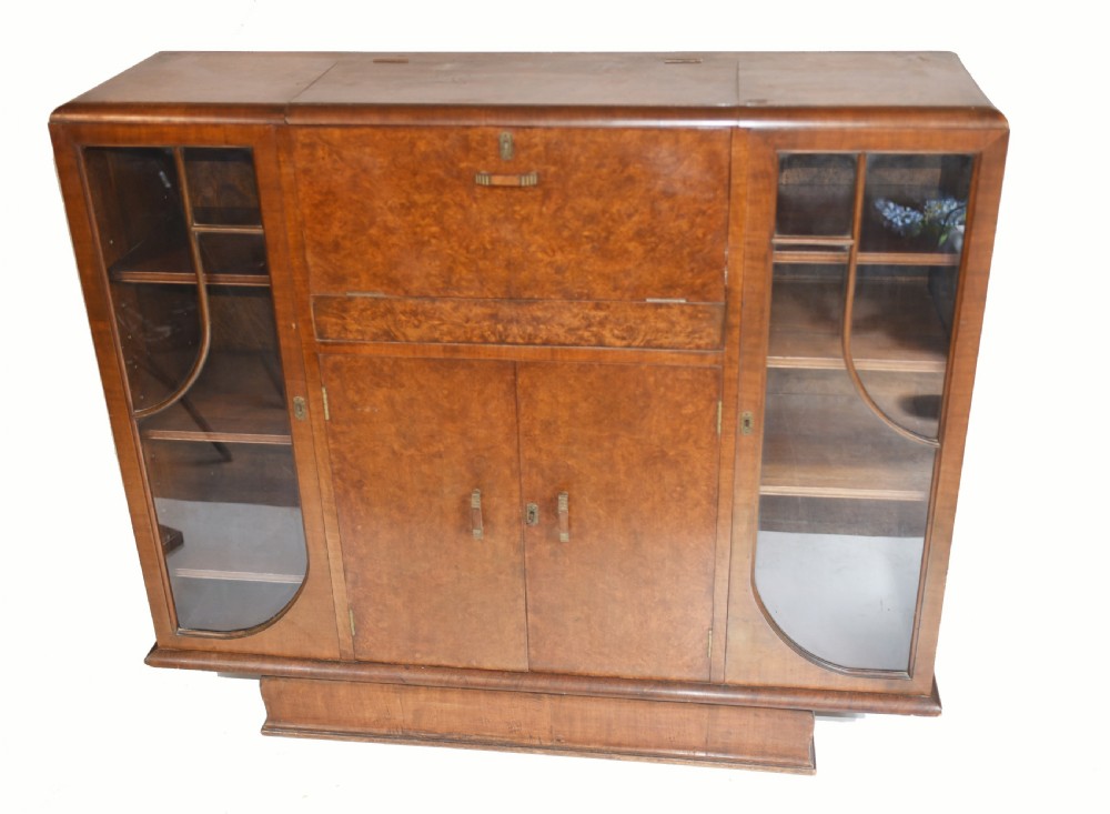 Vintage Art Deco Drinks Cabinet 1930s Furniture View VI
