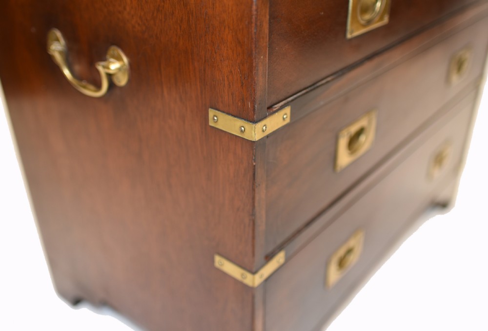 Antique Campaign Chest of Drawers Military Commode View VI