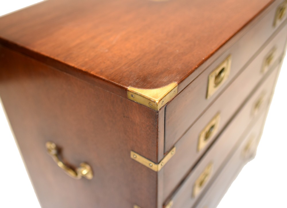 Antique Campaign Chest of Drawers Military Commode View VII