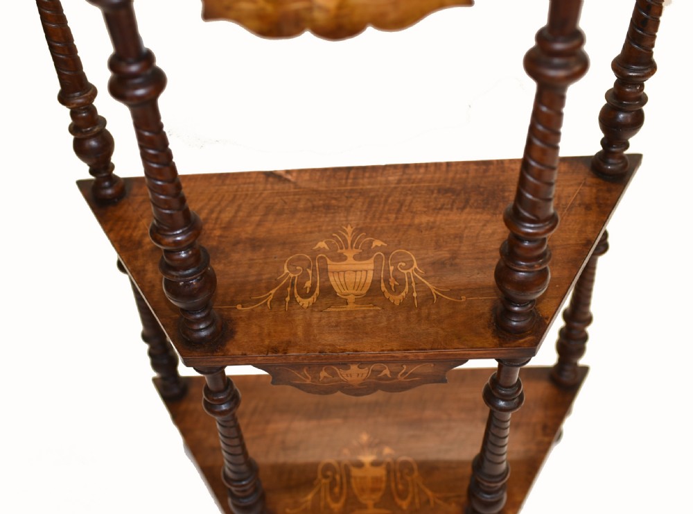 Victorian Whatnot Bookshelf Antique 1860 Furniture View III