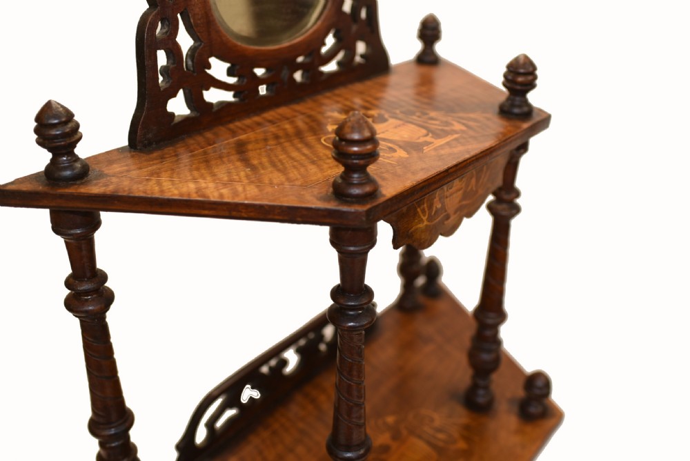 Victorian Whatnot Bookshelf Antique 1860 Furniture View VII