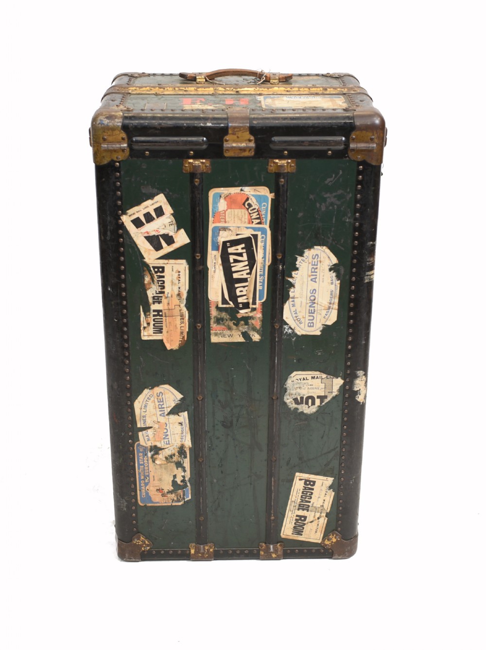 Vintage Steamer Trunk Luggage Case Harrison and Co New York