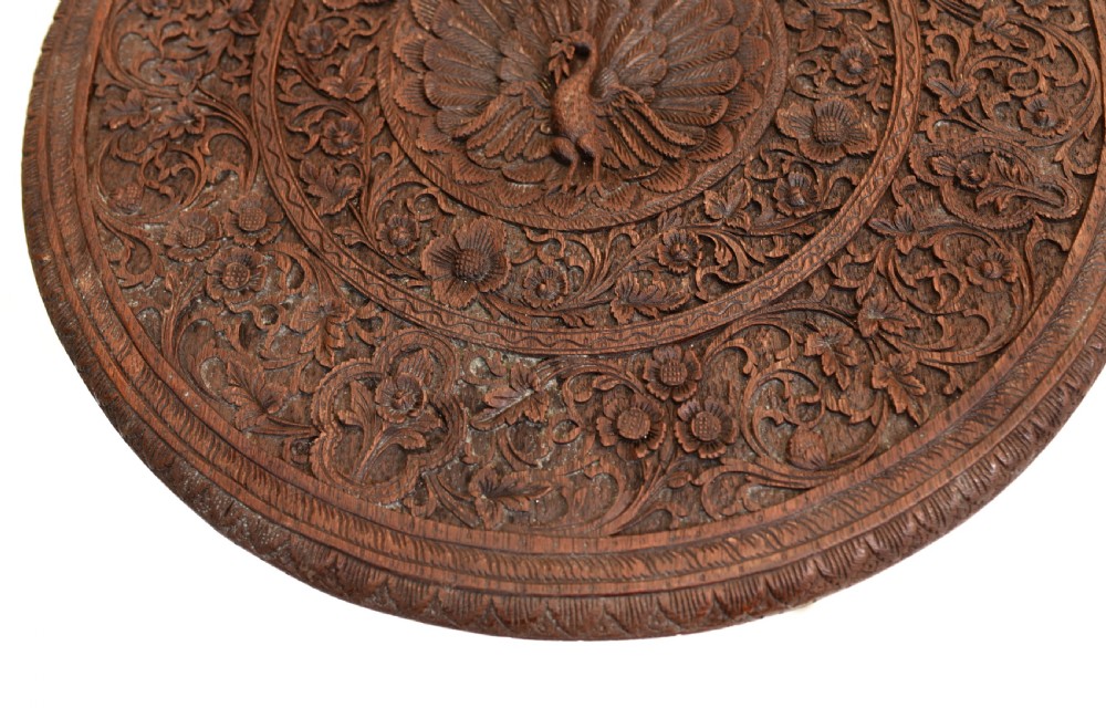Burmese Side Table Antique Carved Burma Furniture View IV