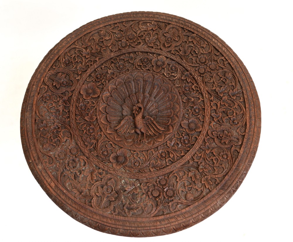 Burmese Side Table Antique Carved Burma Furniture View V
