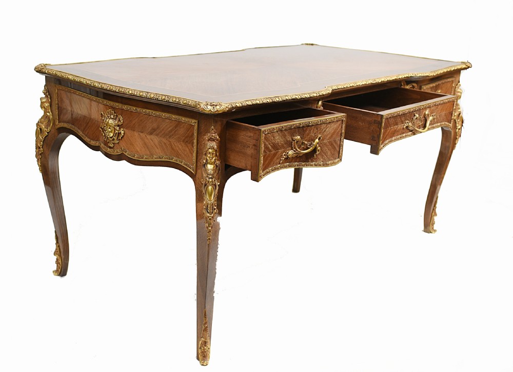 French Bureau Plat Antique Desk  View VII