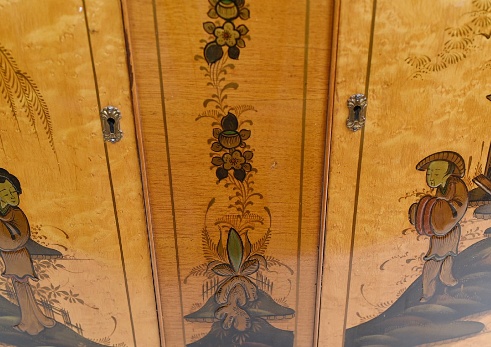 Art Deco Drinks Cabinet Chinoiserie Vintage Cocktail 1930 View IX
