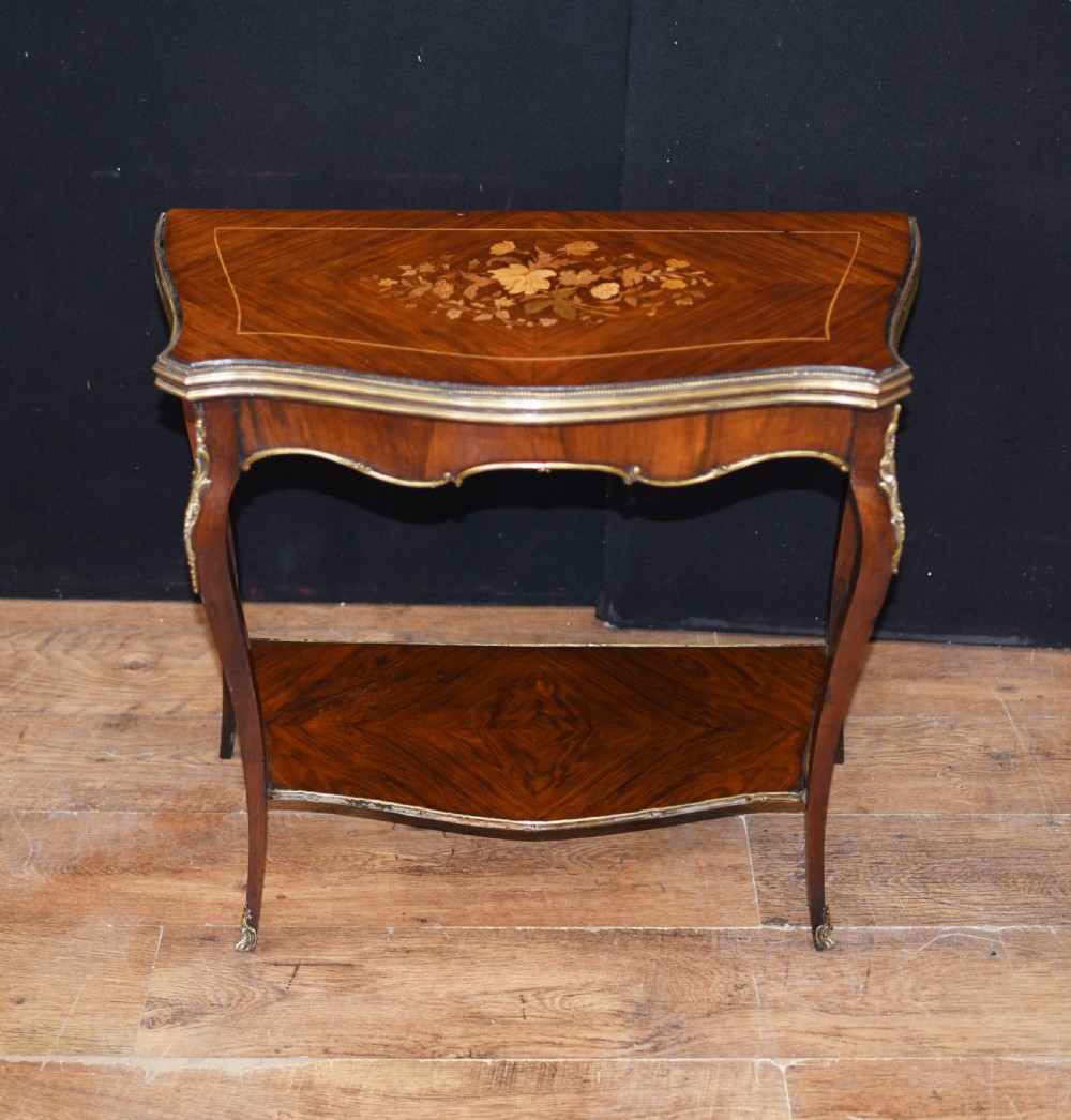 Sheraton Games Console Table - Antique Card Circa 1910 View III