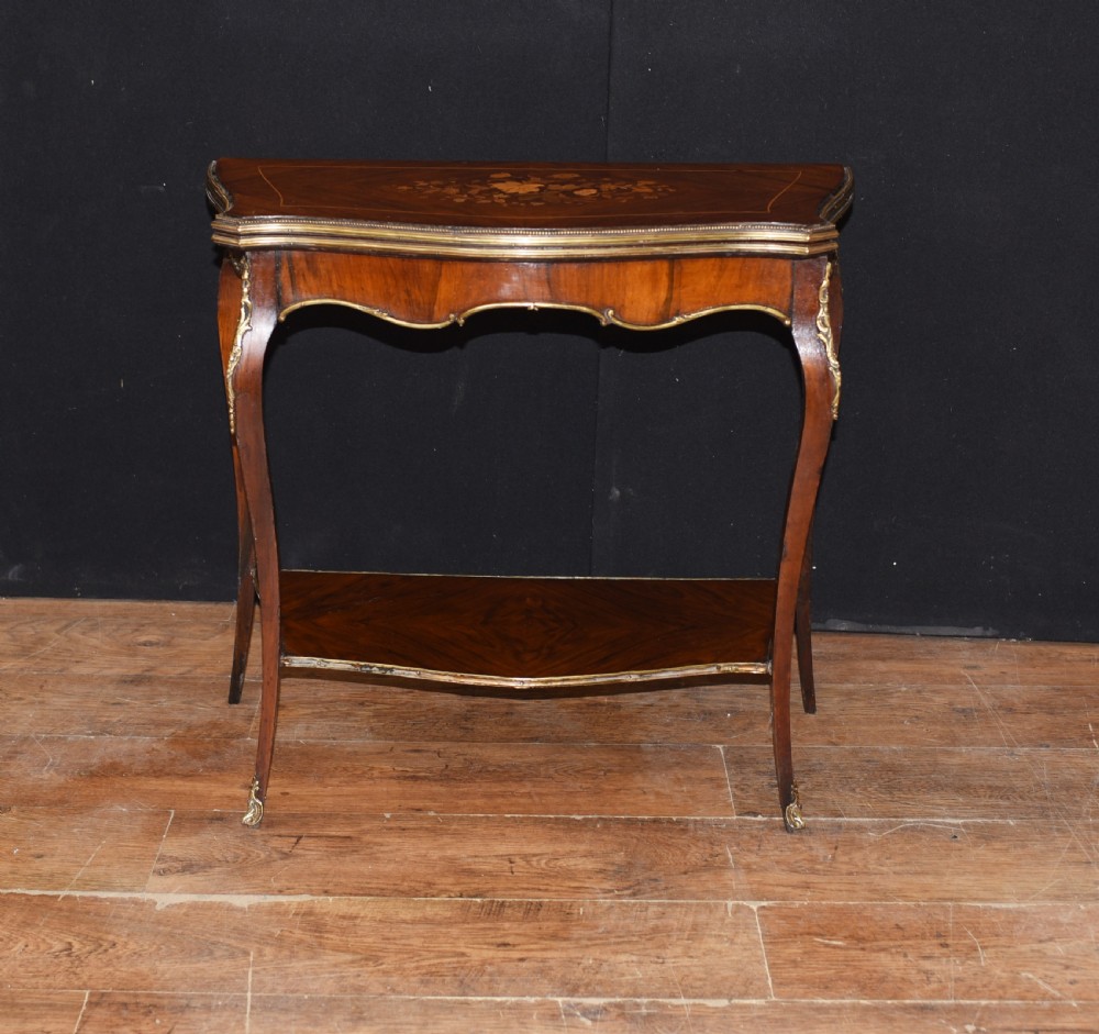 Sheraton Games Console Table - Antique Card Circa 1910 View VIII