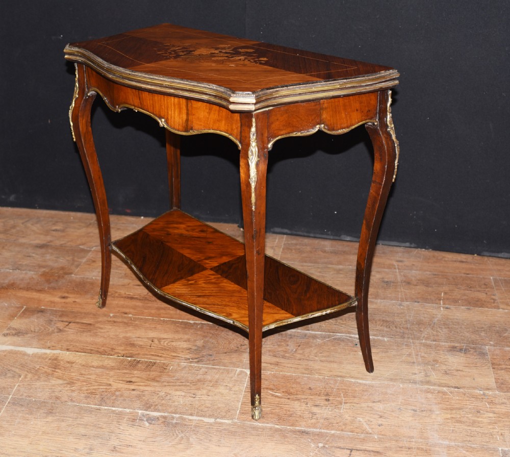 Sheraton Games Console Table - Antique Card Circa 1910 View XIV