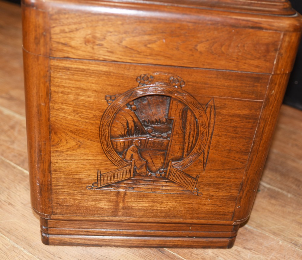 Antique Chinese Camphor Chest - Hand Carved Trunk Circa 1920 View VIII