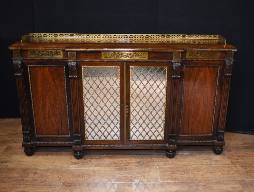Regency Chiffonier Sideboard in Rosewood Antique Circa 1810