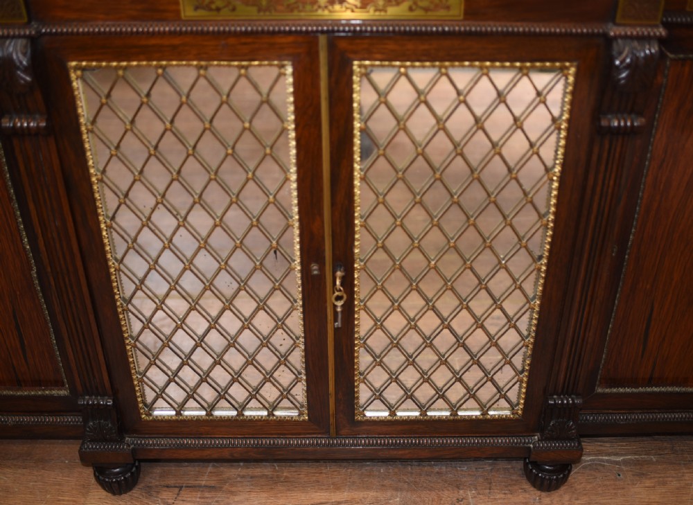 Regency Chiffonier Sideboard in Rosewood Antique Circa 1810 View IV