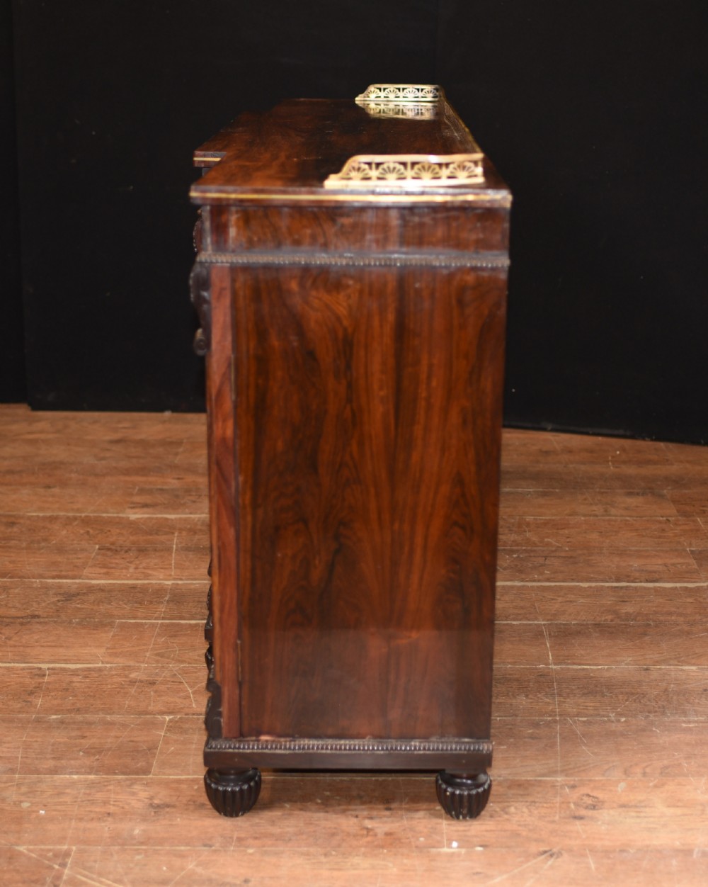 Regency Chiffonier Sideboard in Rosewood Antique Circa 1810 View IX