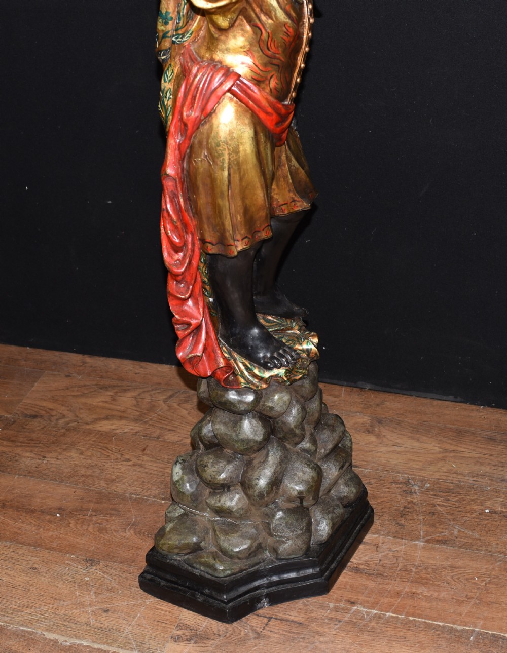 Pair Venetian Blackamoor Figurines - Antique Clam Shell Planter Stands View X