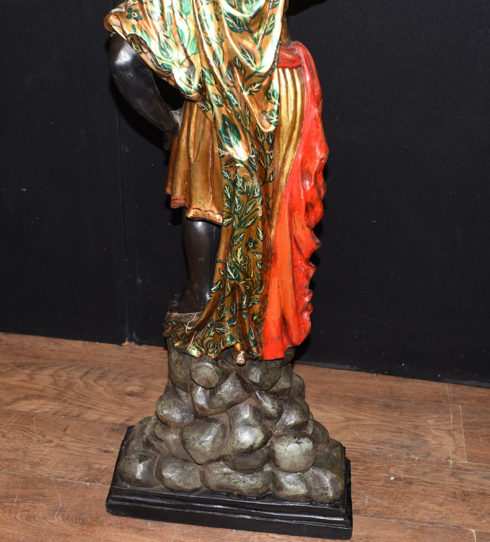 Pair Venetian Blackamoor Figurines - Antique Clam Shell Planter Stands View XIV