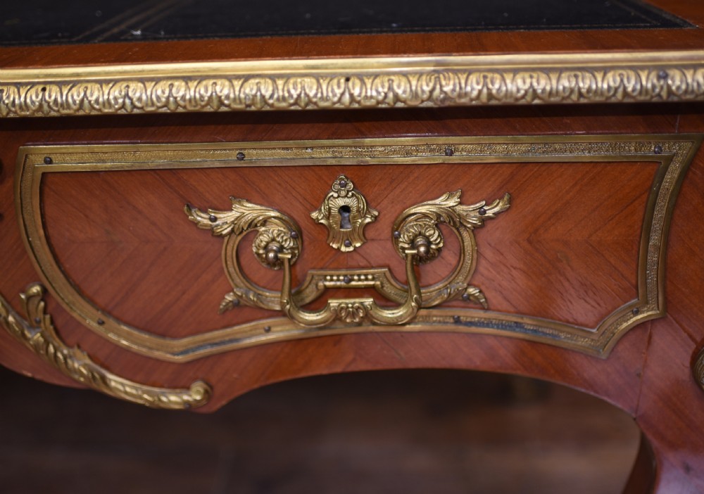 Antique Bureau Plat Desk - French Empire 1930 View IV