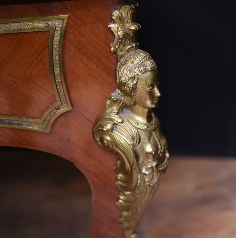 Antique Bureau Plat Desk - French Empire 1930 View V