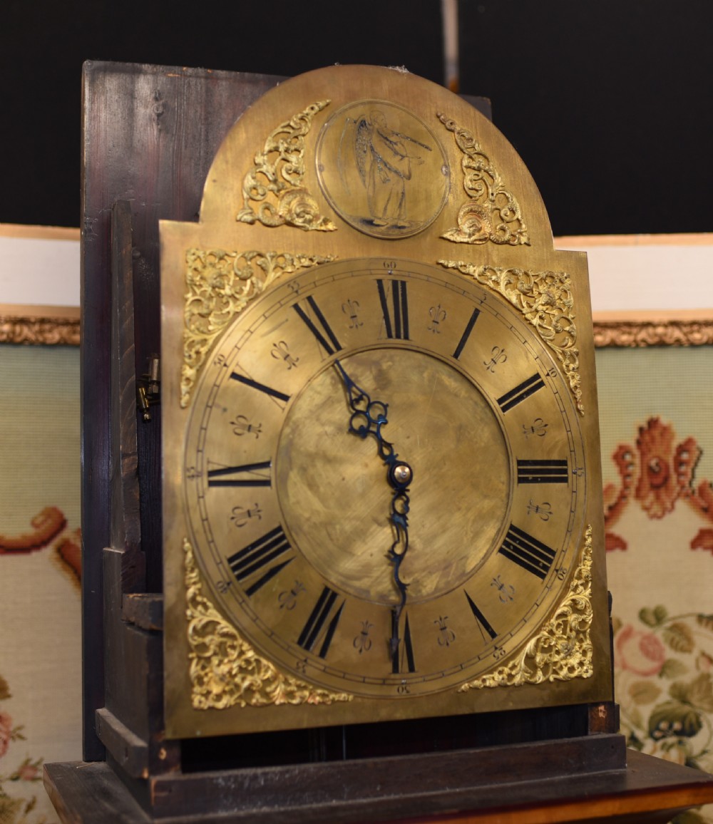 Antique Grandfather Clock 1910 - Edwardian Brass Face View VI