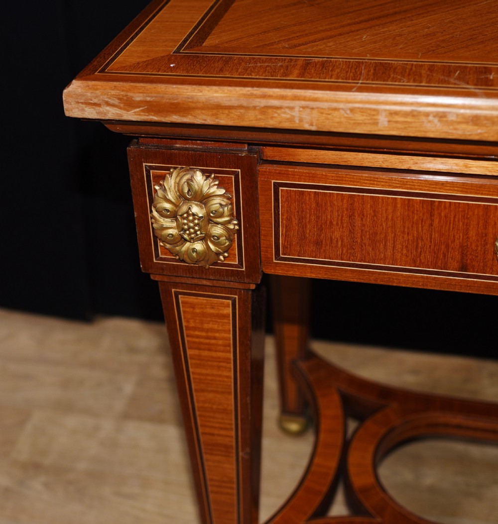 Pair French Empire Console Tables Circa 1890 View IV