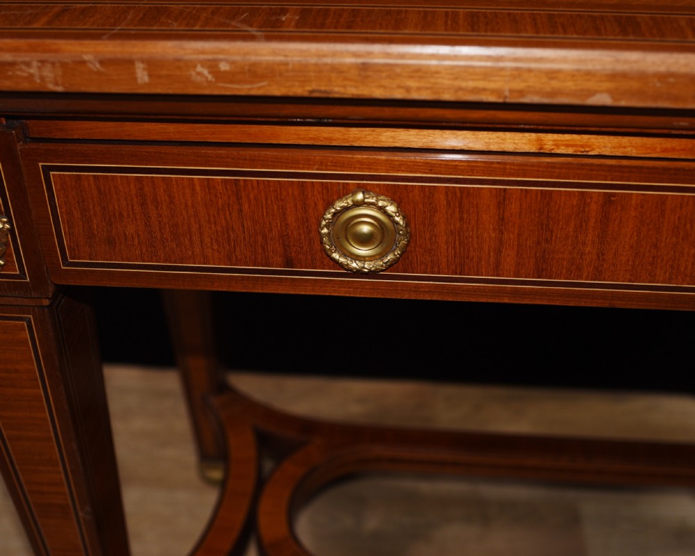 Pair French Empire Console Tables Circa 1890 View V