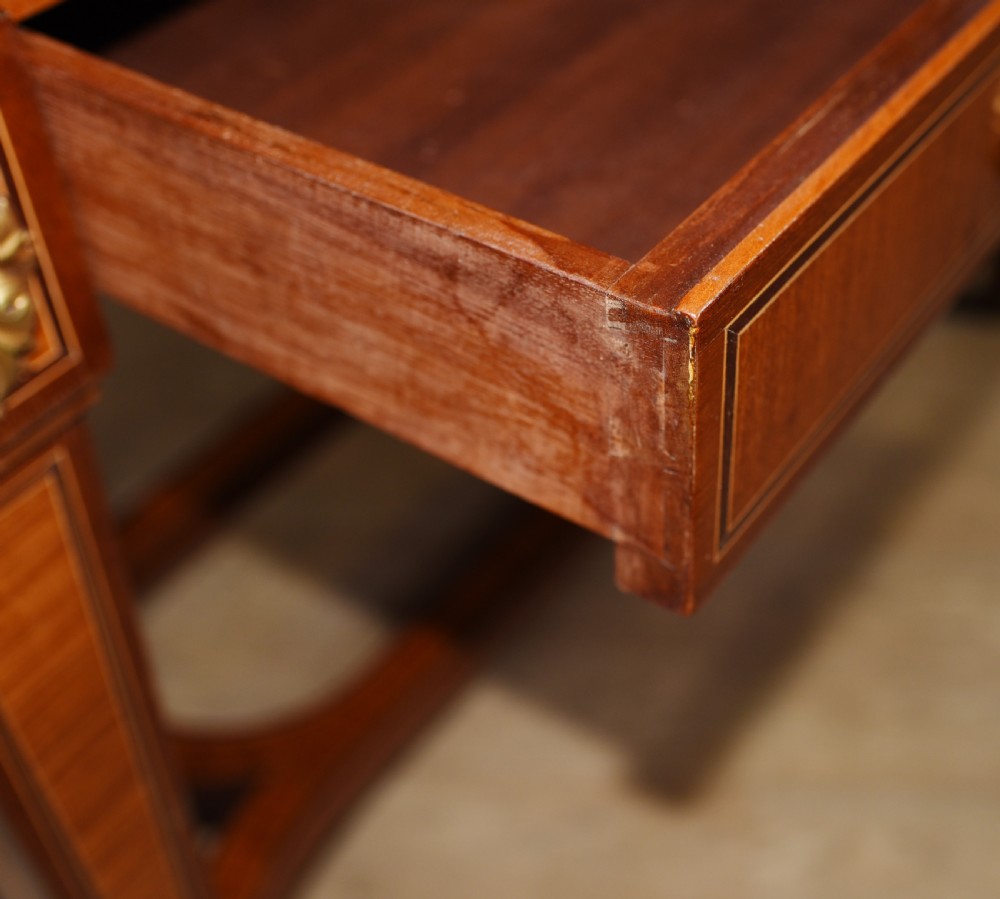 Pair French Empire Console Tables Circa 1890 View VII