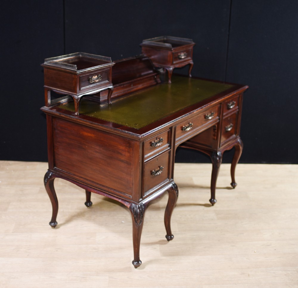 French Ladies Desk Mahogany Bureau du Dame Empire View XII
