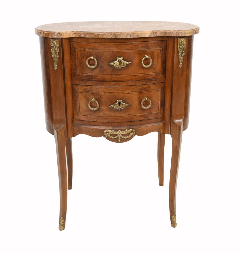 Antique French Commmode Empire Bedside Chest 1920