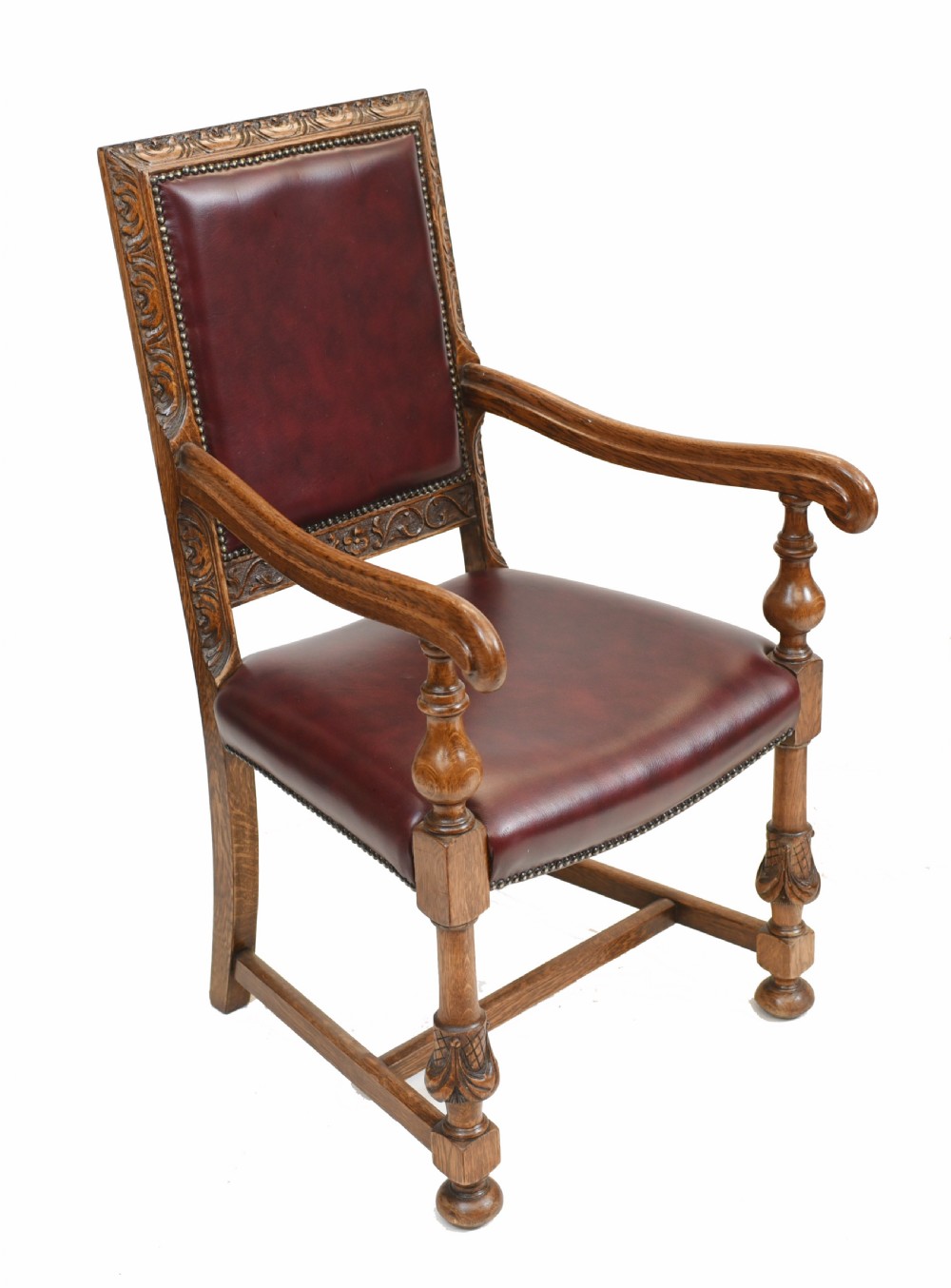 Set Oak Dining Chairs English Antique Farmhouse Furniture View VIII