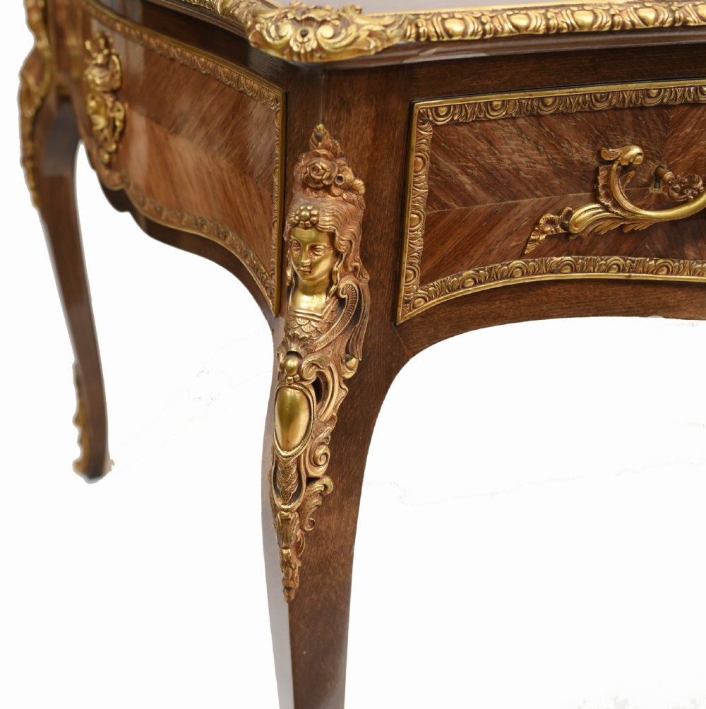 French Bureau Plat Antique Desk  View VI