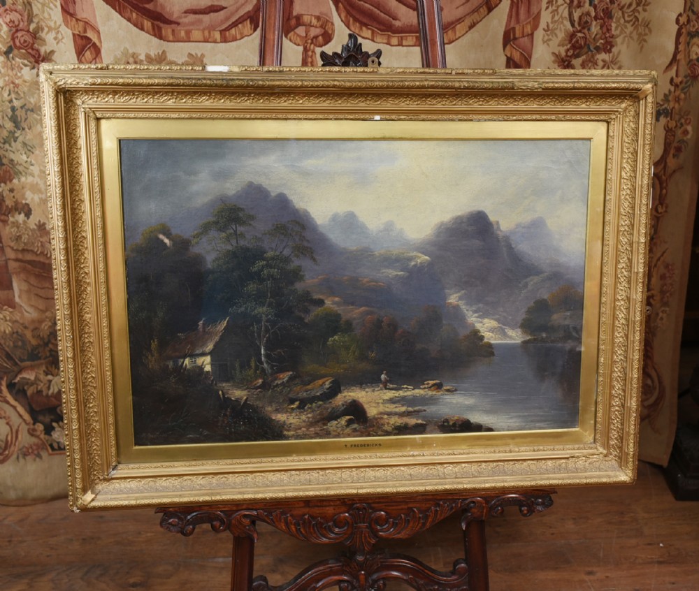American Landscape Oil Painting by Earnest T Fredericks Yosemite