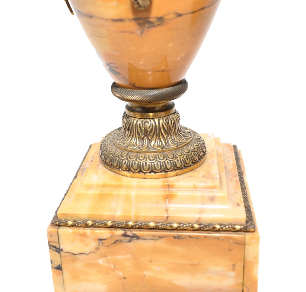 French Marble Urns Amphora Form Empire Cassolette 1880 View VIII