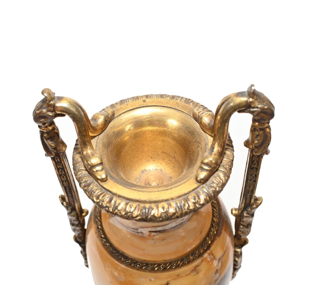 French Marble Urns Amphora Form Empire Cassolette 1880 View IX
