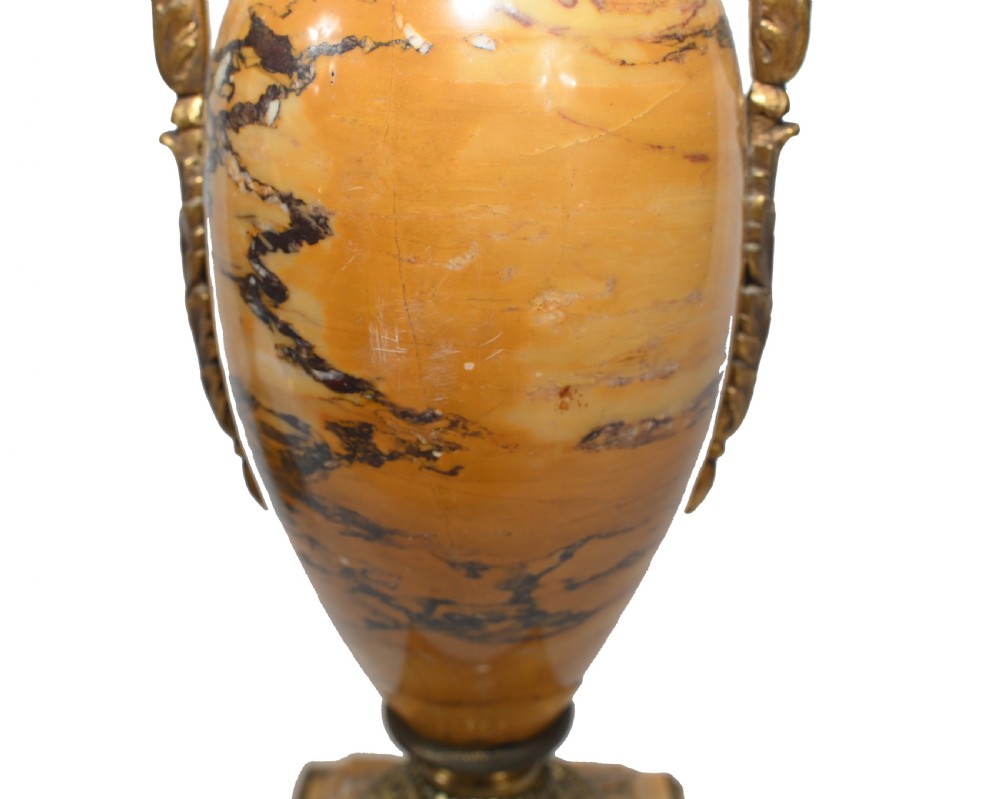 French Marble Urns Amphora Form Empire Cassolette 1880 View XII