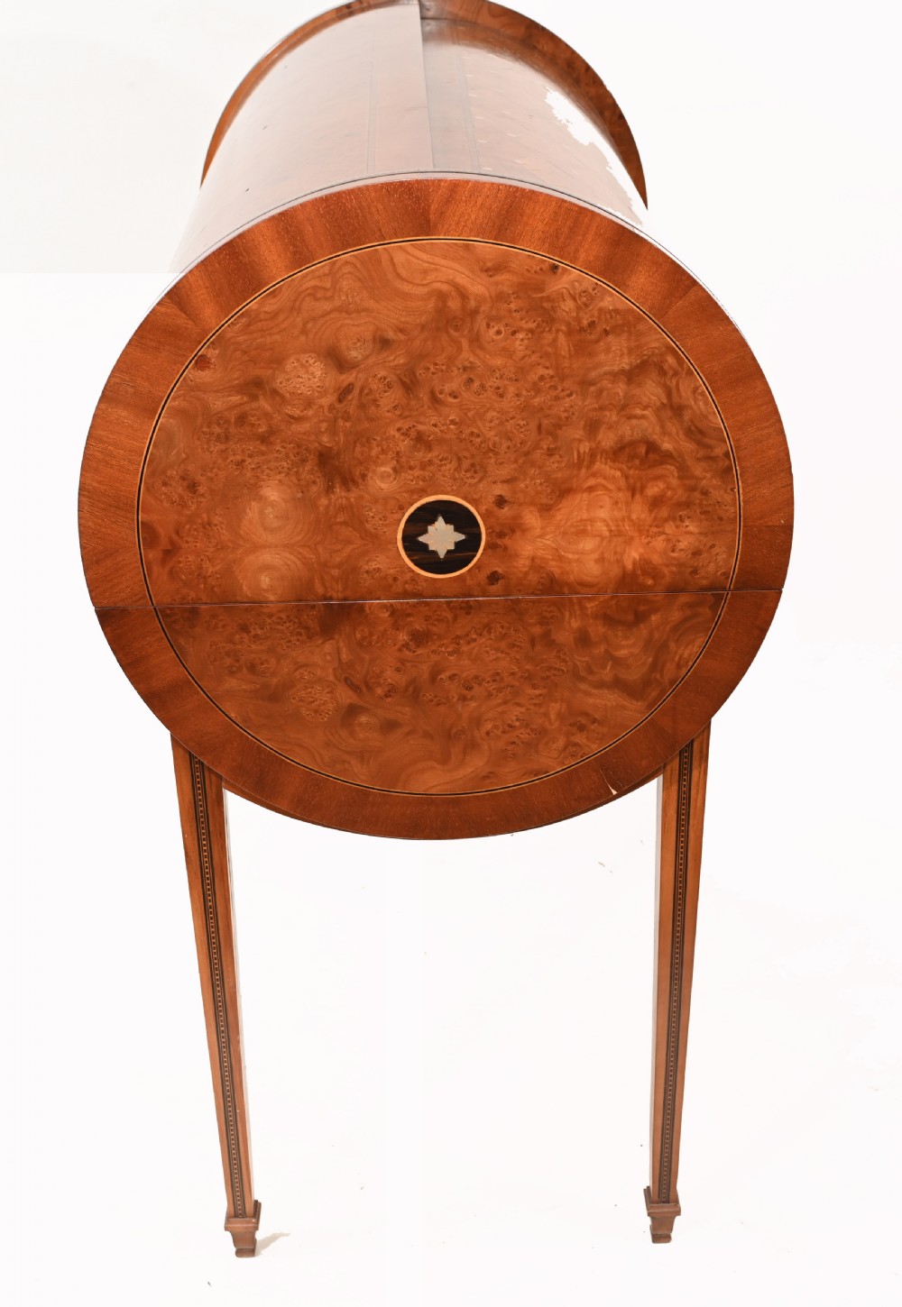 Art Deco Desk and Chair Set Roll Top Bureau 1920s Vintage View VI