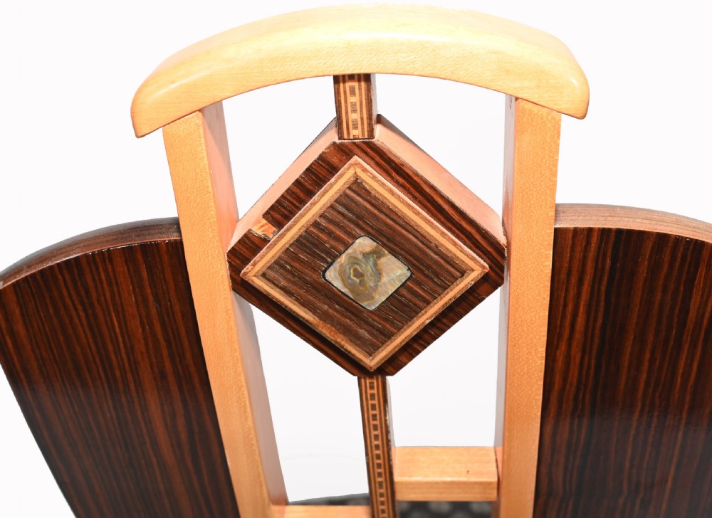 Art Deco Desk and Chair Set Roll Top Bureau 1920s Vintage View XIV