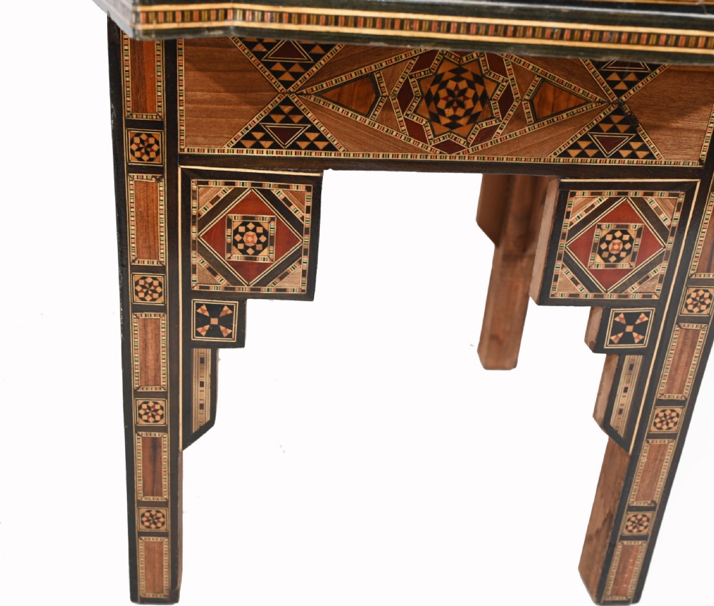 Pair Damascan Chairs Inlay Arabic Syrian Interiors 1920 View X