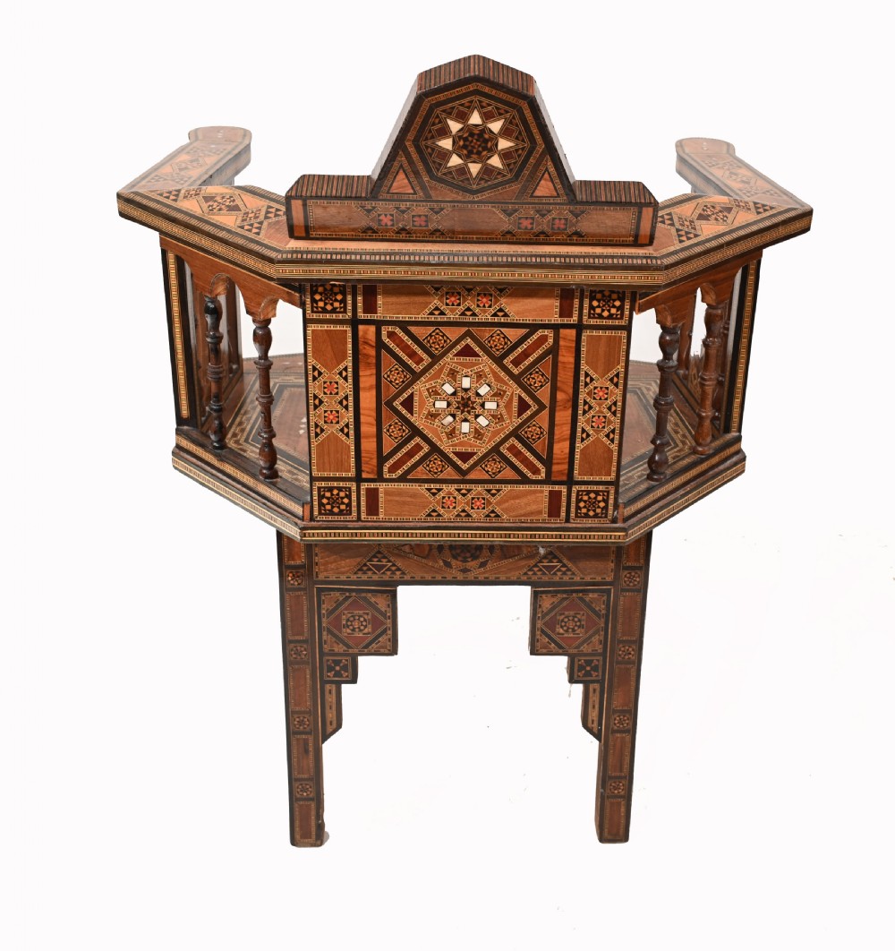 Pair Damascan Chairs Inlay Arabic Syrian Interiors 1920 View XI