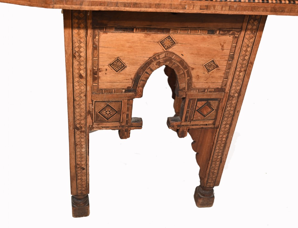 Arabic Arm Chair Antique Damascan Furniture Inlay 1920 View VI