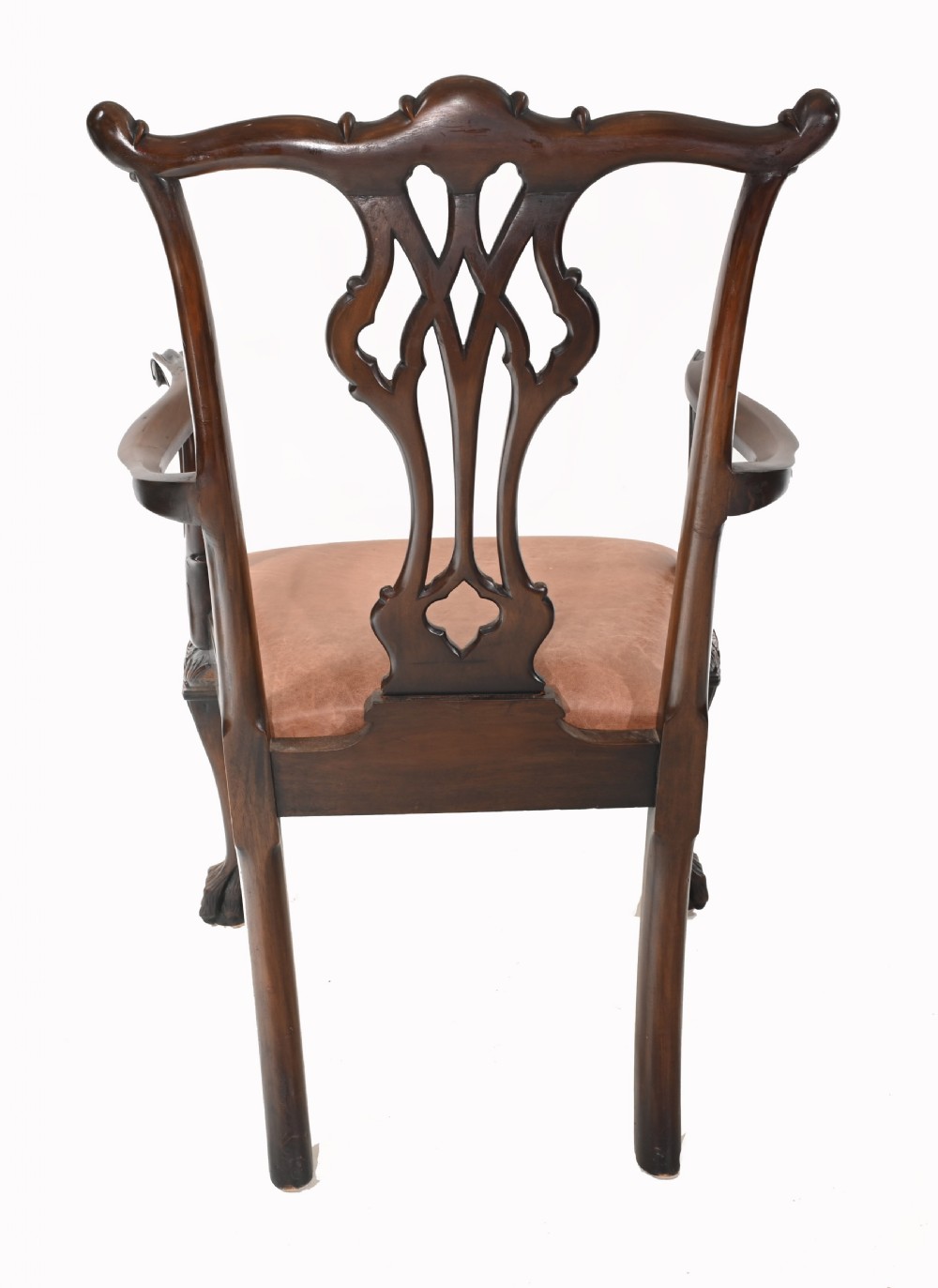 Set Chippendale Dining Chairs Mahogany Antique 1890 Ball Claw View VIII