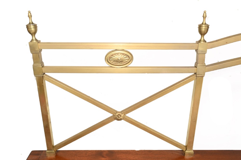 Georgian Sideboard Mahogany Server Brass Gallery 1880 View VI